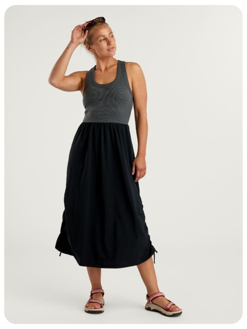 Title Nine On The Move Sleeveless Racerback Midi Dress sz M